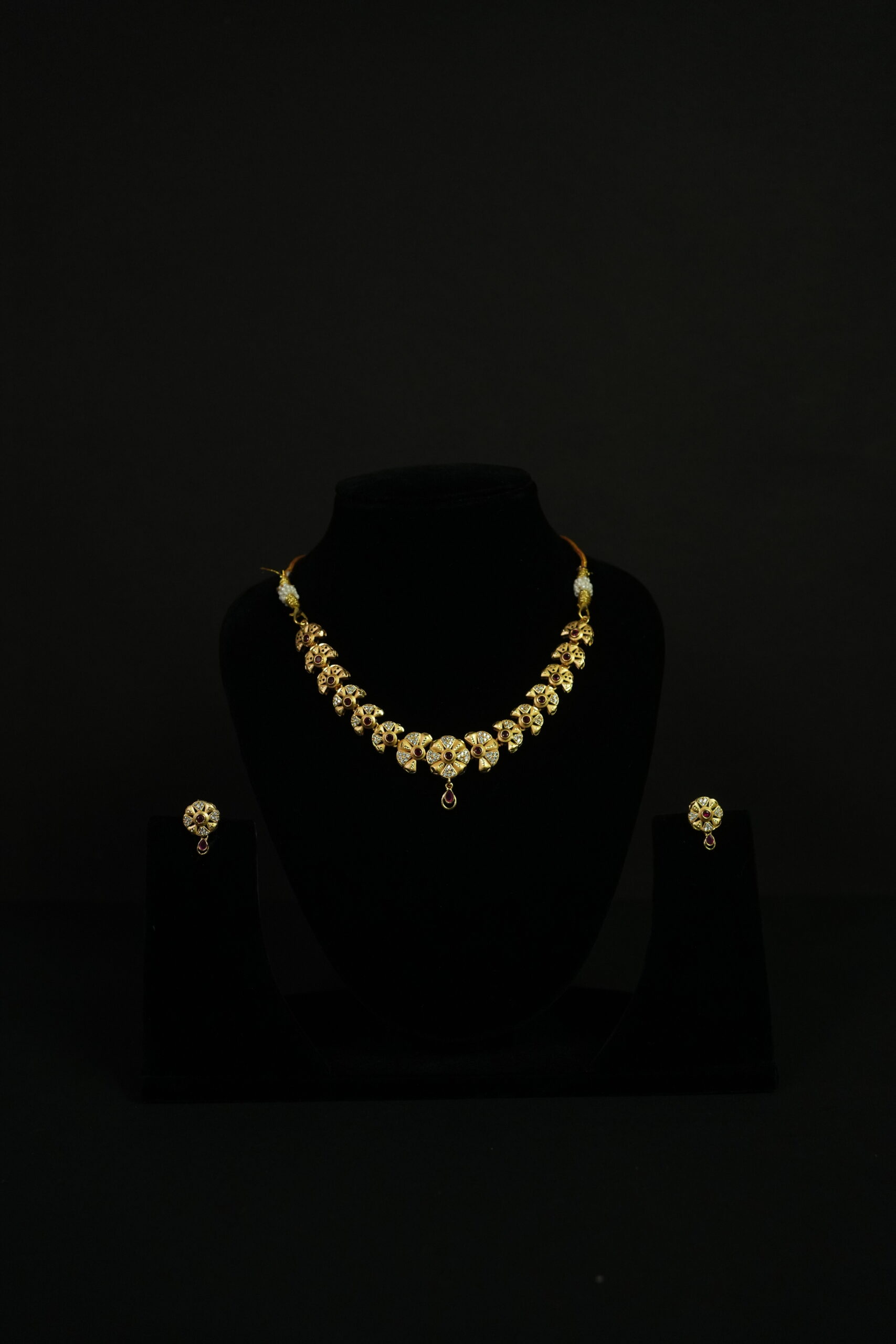 Floral Gold Plated Designer Necklace